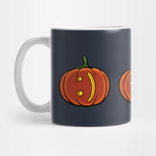 Halloween Pumpkin emoticon Mug